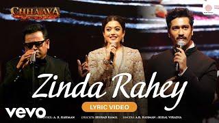 Zinda Rahey - Lyric Video | Chhaava |Vicky K, Rashmika M |A. R. Rahman