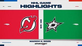 NHL Highlights | Devils vs. Stars - March 4th, 2025