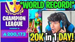 ENTIRE Fortnite COMMUNITY *SHOCKED* after HUMBLE PRO Gets 200,000 ARENA POINTS & S4 WORLD RECORD!