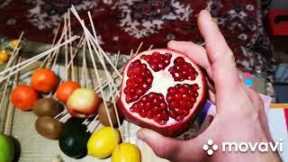 Букет из фруктов, как сделать своими руками