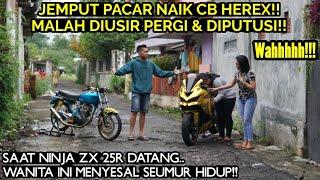 BOS MUDA JEMPUT PACARNYA NAIK CB HEREX MALAH DIPUTUSI!!Tapi lihat saat tau ini..