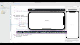 SwiftUI Detect Device rotation portrait and landscape orientation