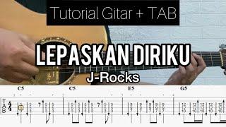 J Rocks - Lepaskan Diriku | Tutorial Melodi Gitar (TABLATURE + CHORD) versi dicky pras PWK