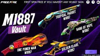 ALL M1887 SKIN RETURN EVENT FREE FIRE | ONE PUNCH MAN M1887 RETURN | TROPICAL PARROT M1887 RETURN