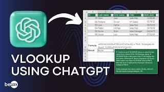 Use VLOOKUP in Excel using ChatGPT - Excel with AI | Be10x