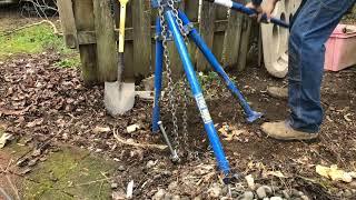 How to remove a Broken or Rotted wooden post and concrete!