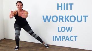 Low Impact HIIT Workout - 20 Minute Fat Burning Cardio HIIT Exercises with Low Impact - No Equipment