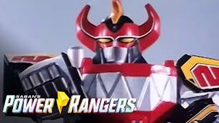 Dino Megazord First Battle | Mighty Morphin Power Rangers | Power Rangers Official