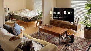 [Room Tour] A relaxing room with wooden furniture and plants | Interior design, IKEA,Japan apartment