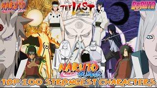 Top 100 Strongest Naruto {Part I, Shippuden & Boruto Movie} Characters ナルト ボルト [Canon Series Finale]