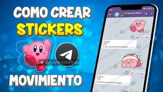 COMO CREAR STICKERS CON MOVIMIENTO PARA TELEGRAM / MAYDROID / 2023