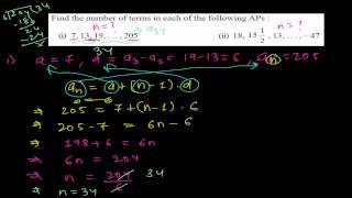 How to Find Total Number of Terms of an Arithmetic Sequence using Nth term formula