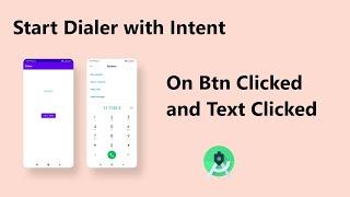 Start Dialer with Phone Number : On Button Clicked and Text Clicked ( Android Studio Tutorial 2022 )