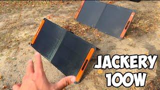 The NEW Jackery (Bifacial) 100w Solar Panel Review