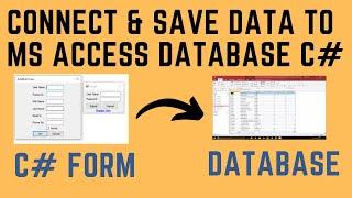 Connect and insert data to ms access database using c# | C# save data to database | Urdu Hindi