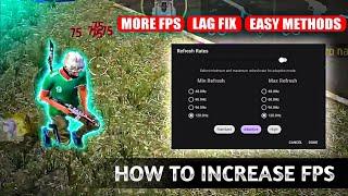 How to increase fps on your mobile  120Hz#freefire #settings