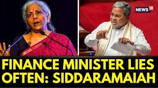 Karnataka CM Siddaramaiah Hits Back At Finance Minister Sitharaman | Karnataka Politics | Scams