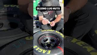 GLUING NASCAR LUG NUTS #nascarracing #nascar #racing