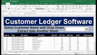 customer ledger account format in excel