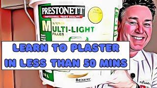 HOW TO PLASTER A WALL the easy way with a roller and spatula - Presonett Multi Light