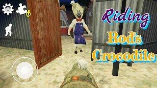 Riding Rod's Crocodile In Ice Scream 3