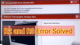 Xerox 5855 Xerox 5955 Incompatible Xerographic Module and Xerox Fuser Unit || Xerox Chip Reset