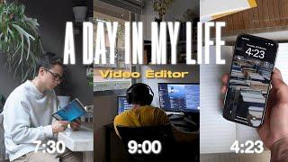 A Day in the Life of a Remote Video Editor | Gym, Study, Content Planning, Cinematography