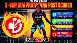 *NEW* 4-WAY 7’0 ISO POST SCORING DEMIGOD BUILD IS OVERPOWERED IN 2K24BEST *COMP* BUILD IN NBA2K24!!