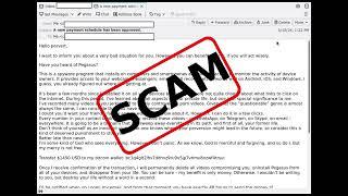 'Have you heard of Pegasus?' Email Sextortion Scam