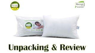 Recron Certified Dream Fibre Pillow - 40 x 61 cm, White, 2 Piece