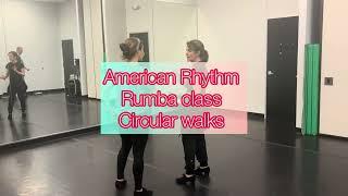 Rumba -American Rhythm basics, circular walks, natural top, cross over breaks, hand to hand #rumba