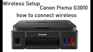 Wireless setting of Canon G3010 || Canon G3010 Setup