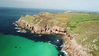 Stunning Nanjizel in Cornwall in May...in full HD...by drone
