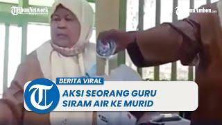 Siswi Ini Tiba-tiba Dapat Guyuran Air dari Sang Guru Saat Sedang Menulis