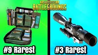 Top 10 RAREST ITEMS In PUBG! - PlayerUnknownsBattlegrounds