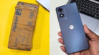 Moto G04S Unboxing and First Impressions [Concord Black] | Best under Rs 7000?