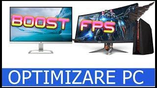 Optimizare pc/mai multe fps-uri in jocuri