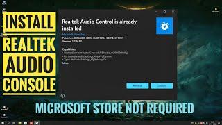 #realtek Fix Realtek Audio Console Missing || Realtek Audio Console || Windows 10
