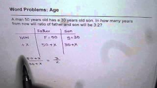 Word Problem with Ratio of Age