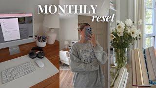 MONTHLY RESET ROUTINE  goal-setting, reflection, current favs & cleaning!