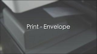 Digital Multi-functional System - Print - Advanced Print Function (Part 3) - Print Envelope