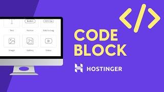 Add Code Block to Hostinger Website Builder