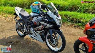 MODIFIKASI NINJA RR 150 NEW WHITE PROJECT