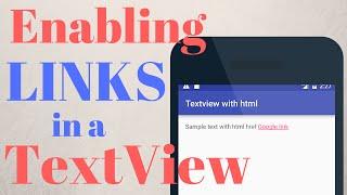 ADDING LINKS INSIDE A TEXTVIEW - (Android Development)