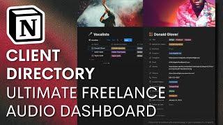 Client Directory | Ultimate Freelance Audio Dashboard | Notion Template