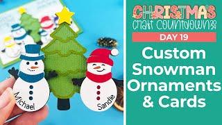 Craft a Personalized Snowman Family  Day 19 Christmas Craft Countdown 2024