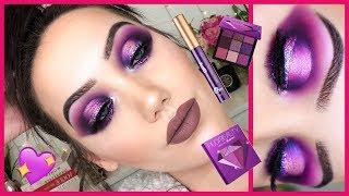 DRAMATIC PURPLE SPOTLIGHT EYE USING HUDA AMETHYST OBSESSIONS PALETTE | MAKEMEUPMISSA