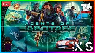  GTA 5 Online Agents Of Sabotage Playing Solo  Live Pt 2 Xbox Series X 2024 Happy New Year