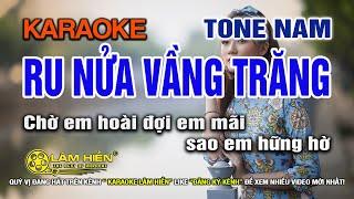 Ru Nửa Vầng Trăng Karaoke Nhạc Sống Tone Nam Gm I Karaoke Lâm Hiền