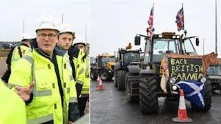 STARMER RUNS FROM FARMERS